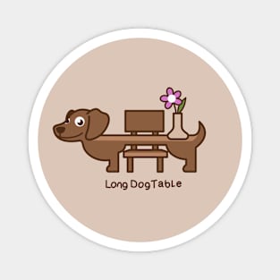 Long Dog Table Magnet